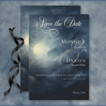 Dunkle Gothic Full Moon Night Sky Wedding