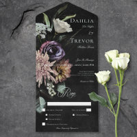 Dunkle Gotik mysteriös Mute Floral Dinner