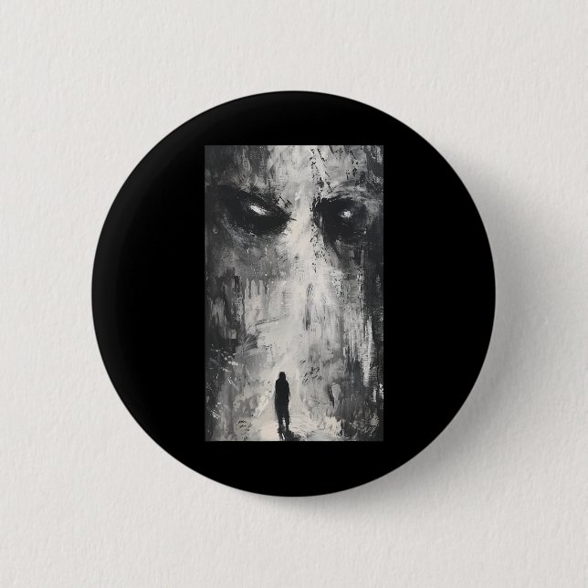 Dunkle Gotische Dämonenweg Horror Art Evil Grunge  Button (Vorderseite)