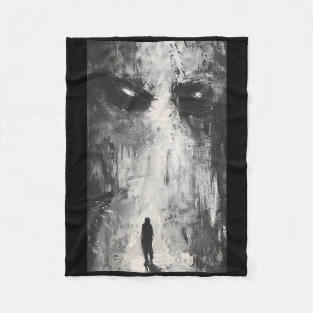 Dunkle Gotische Dämonenweg Horror Art Evil Grunge  Fleecedecke (Vorderseite)