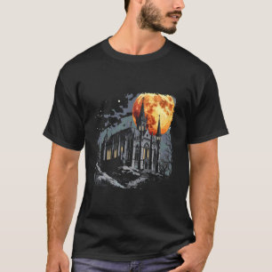Dunkle gotische Kathedrale Grunge Kirche Alt Ästhe T-Shirt