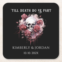 Dunkle gotische Schädel bis zum Tod nehmen wir tei