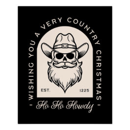 Dunkle gotische Weihnachtslandschaft Poster