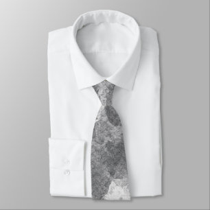 Dunkle Graue Marmor-Textur-Muster Krawatte