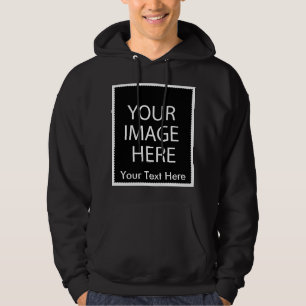Dunkle grundlegende Sweatshirt-Schablone Hoodie
