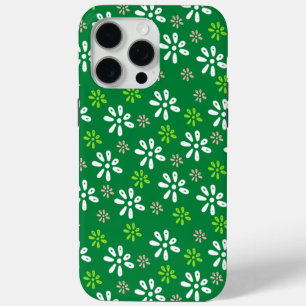 Dunkle grüne Blumen Muster iPhone 15 Pro Max Fall Case-Mate iPhone Hülle