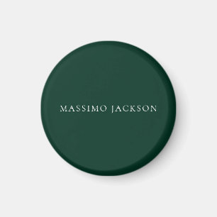 Dunkle grüne minimalistische schlichte moderne äst magnet
