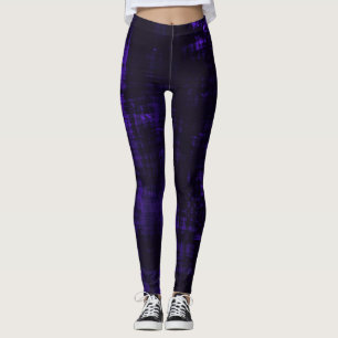 Dunkle Grunge Crosshatch Texture - Indiz Leggings