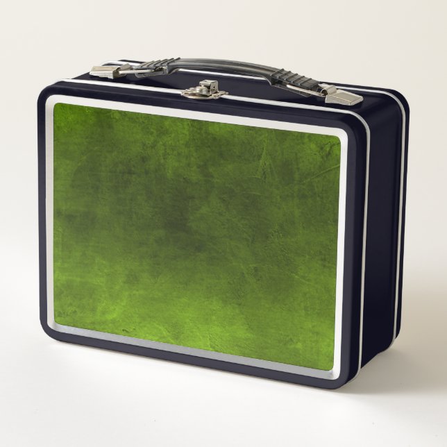 Dunkle Grunge - Limettengrün Metall Brotdose (Vorderseite)