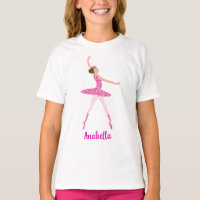 Dunkle Haare Rosa Glitzer Kleid Ballerina Rosa Kro