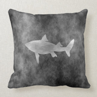 Dunkle Haifisch-Kunst Kissen