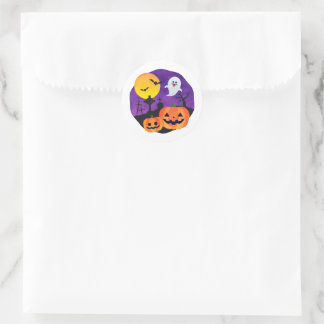 Dunkle Halloween-Ästhetik-Aufkleber Runder Aufkleber