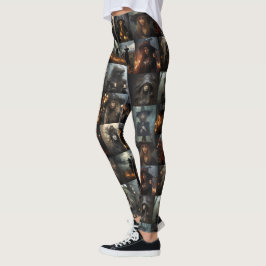 Dunkle Hexen Collage Leggings - Spooky