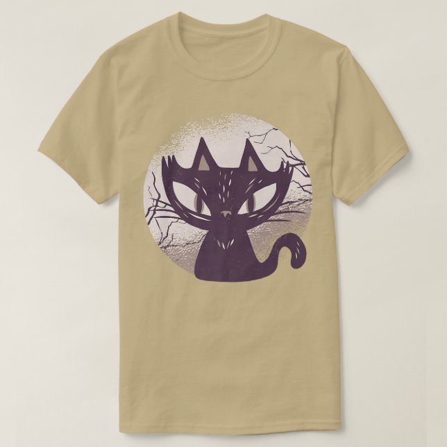 Dunkle Hexenkatze 569 T-Shirt (Design vorne)