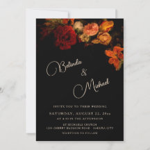 Dunkle Hochzeit Fine Art Blumen