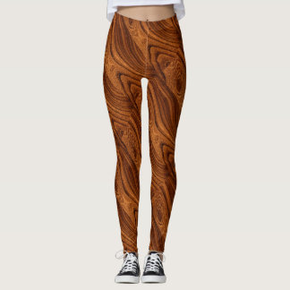 Dunkle hölzerne das Korn-Leggings der Frauen Leggings