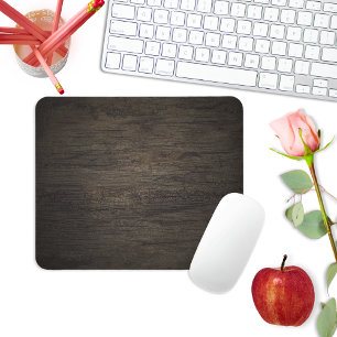 Dunkle Holzpaneel-Mauspad Mousepad