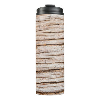 dunkle Holzstruktur. Abstrakter Hintergrund Vintag Thermosbecher
