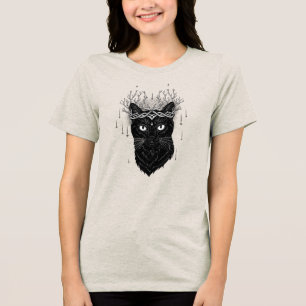 Dunkle Katze Tri-Blend Shirt