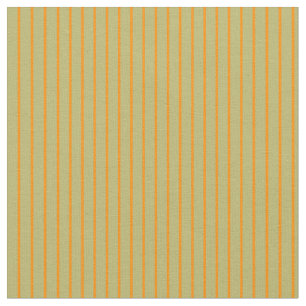 Dunkle Khaki und dunkle Orange Streifen/Linke Must Stoff