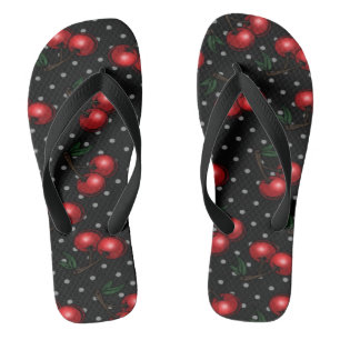 Dunkle Kirschen Flip Flops