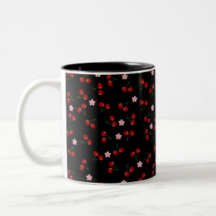 Dunkle Kirschen Zweifarbige Tasse
