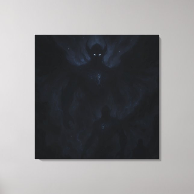Dunkle kosmische Energie-Wandkunst Leinwanddruck (Vorderseite)