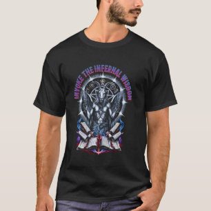 Dunkle Kunst Hexe Goth 666 Pentagramm Teufel Ziege T-Shirt
