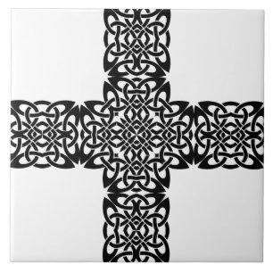 Dunkle Kunst Kreuz Design Fliese
