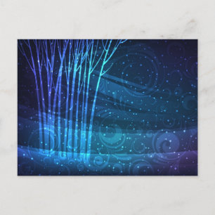 dunkle Landschaft Postkarte