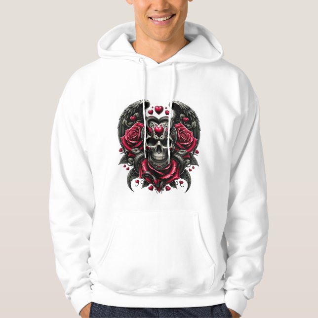 Dunkle Liebe und ewige Rebellion Hoodie (Vorderseite)