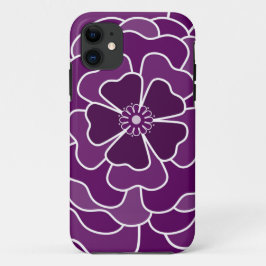 Dunkle lila abstrakte Blume Case-Mate iPhone Hülle