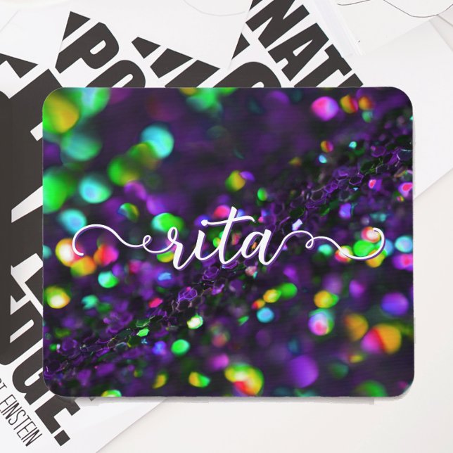 Dunkle Lila Funkeln Mousepad (Von Creator hochgeladen)