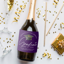 Dunkle Lila Graduate Personalisiert Graduate Party