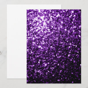 Dunkle Lila Imitate glänzen Glitzer Glitzern Einladung