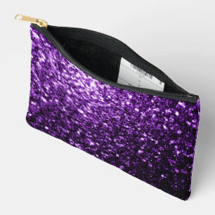 Dunkle lila Imitate Glitzer Glitzern Zubehörtasche