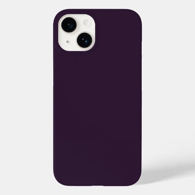 Dunkle Lila iPhone 14 Fall Case-Mate iPhone Hülle (Rückseite)