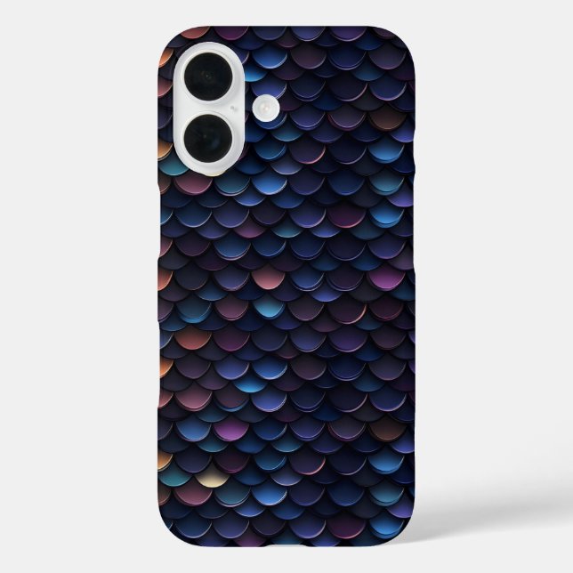 Dunkle Lila kleine Skala Case-Mate iPhone Hülle (Rückseite)