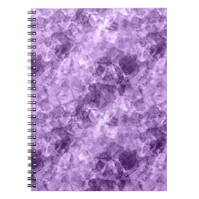 Dunkle Lila Krummstoff Textur Notizblock (Vorderseite)