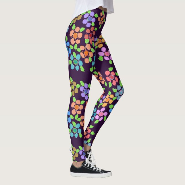 Dunkle, Lila Leggings (Rechts)