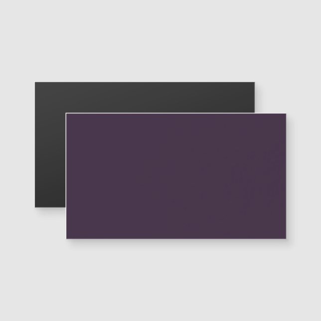 Dunkle Lila Magnetkarte (Vorne/Hinten)