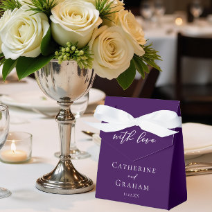 Dunkle Lila Minimalistische Abend Hochzeit Geschenkschachtel