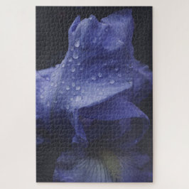 Dunkle Lila Rose Blume Puzzle
