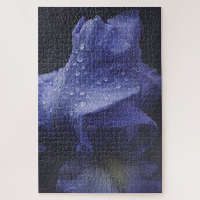Dunkle Lila Rose Blume Puzzle (Vertikal)