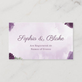 Dunkle Lila Rose florgotische Registrierung Begleitkarte