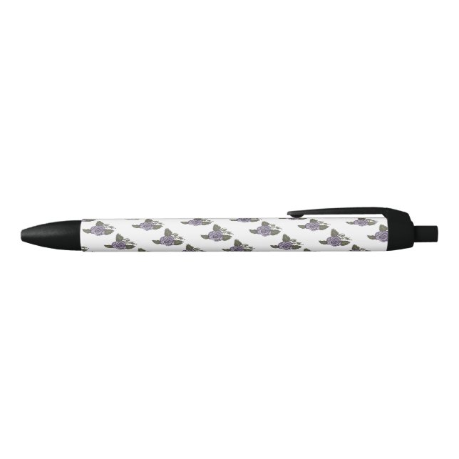 Dunkle Lila Rose Schreibstift Kugelschreiber (Oberseite)