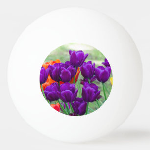 Dunkle lila Tulpen-Puppe Tischtennisball