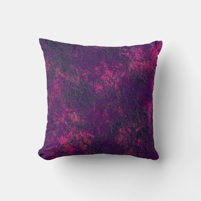 Dunkle lila violette Textur Wildledermarmor g Kissen (Vorderseite)