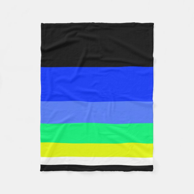 Dunkle Linien Fleecedecke (Vorderseite)