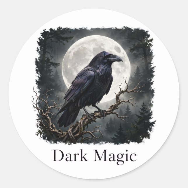 Dunkle Magie Aufkleber (Vorderseite)